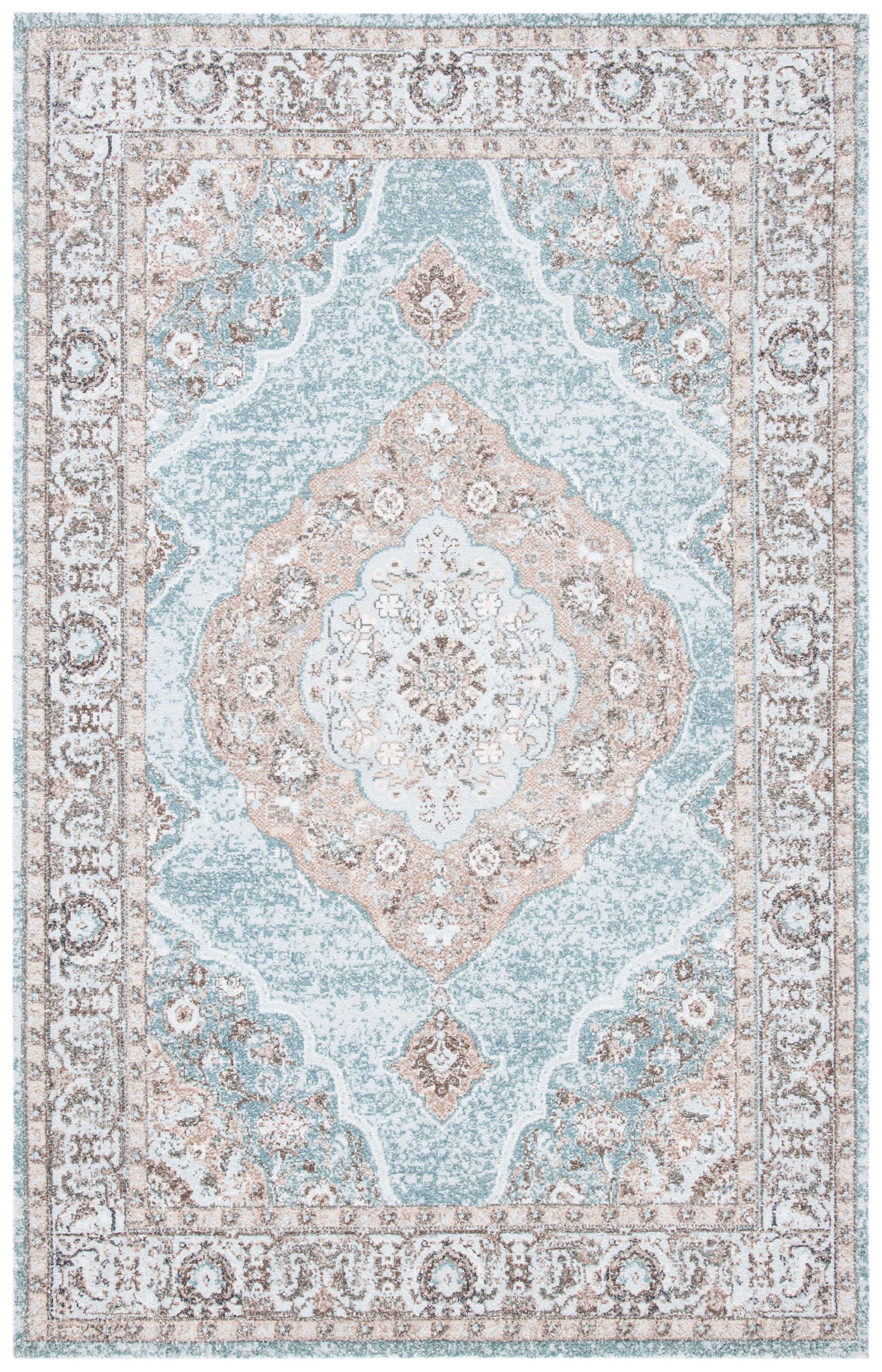 SAFAVIEH Classic Vintage Hiren Medallion Area Rug, Sage/Green, 8' x 10'