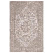 SAFAVIEH Classic Vintage Ivonette Oriental Cotton Area Rug, Beige, 6' x 9'
