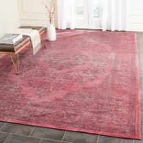 SAFAVIEH Classic Vintage Ivonette Overdyed Border Cotton Area Rug, Fuchsia, 9' x 12'
