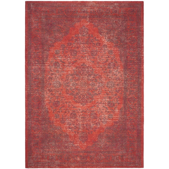 SAFAVIEH Classic Vintage Ivonette Oriental Cotton Area Rug, Orange/Red, 9' x 12'