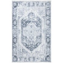 SAFAVIEH Classic Vintage Leandre Medallion Area Rug, Silver/Dark Grey, 8' x 10'