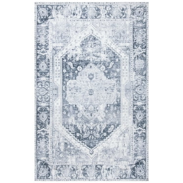 SAFAVIEH Classic Vintage Leandre Medallion Area Rug, Silver/Dark Grey, 8' x 10'