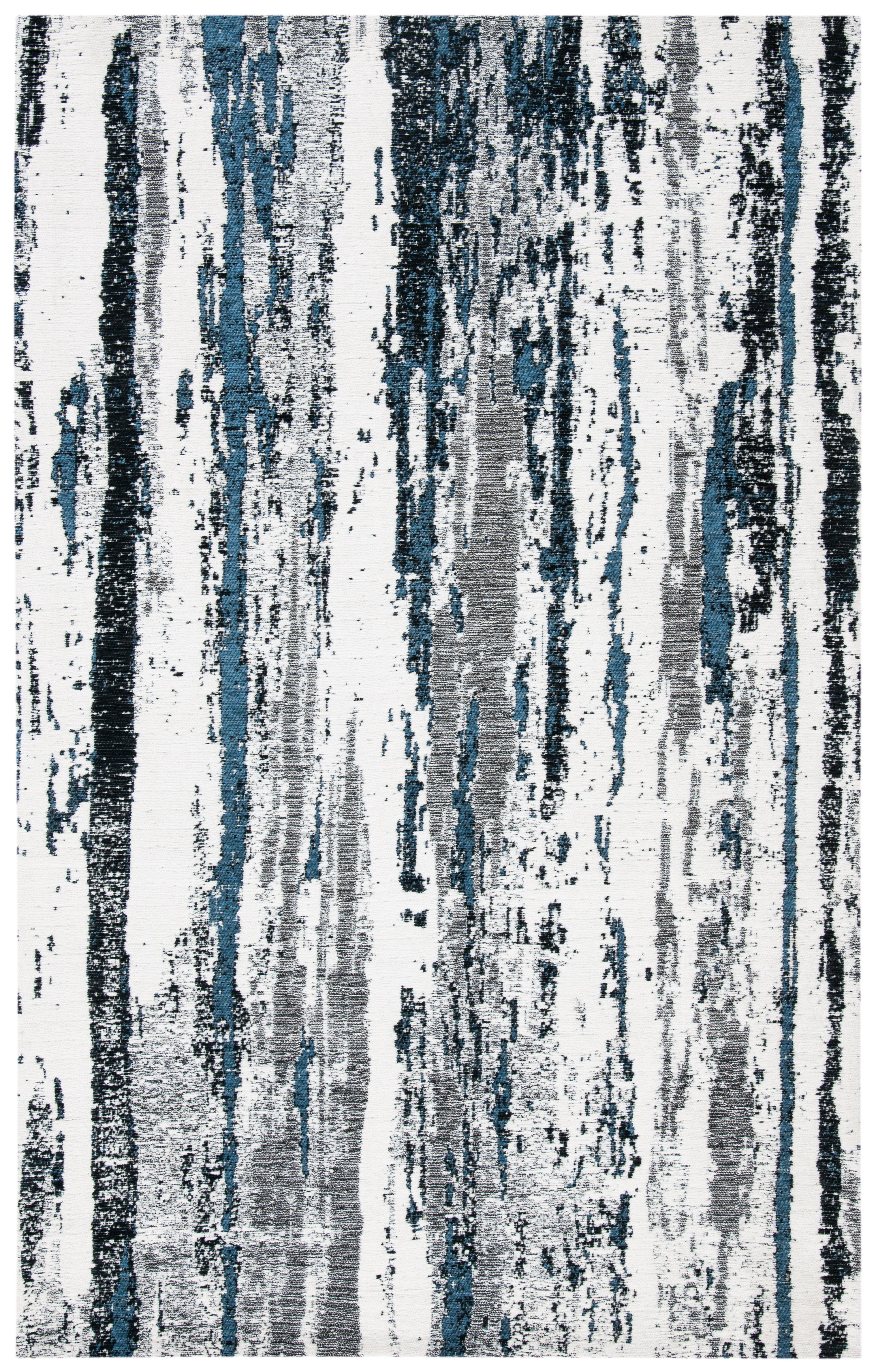 SAFAVIEH Classic Vintage Morley Abstract Area Rug, Navy/Ivory, 4' x 6'