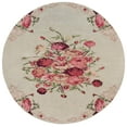 thumbnail image 1 of SAFAVIEH Classic Vintage Morven Floral Polyester Area Rug, Beige/Red, 6' x 6' Round, 1 of 6