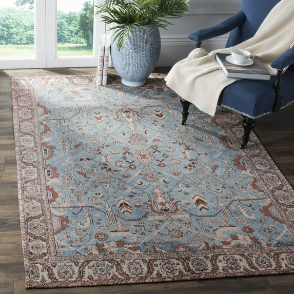 SAFAVIEH Classic Vintage Paskal Traditional Area Rug, Blue/Red, 8' x 10'