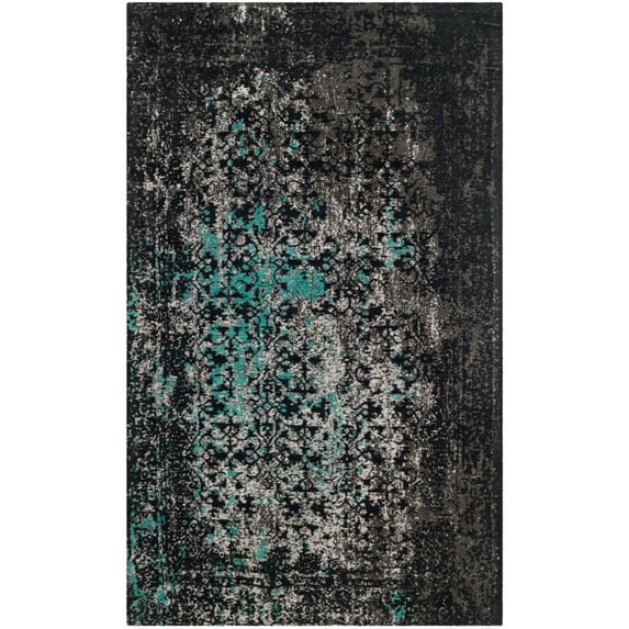SAFAVIEH Classic Vintage Patricia Oriental Area Rug, Navy/Teal, 3' x 5'