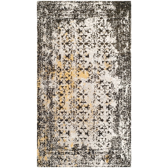SAFAVIEH Classic Vintage Patricia Oriental Area Rug, Black/Silver, 3' x 5'