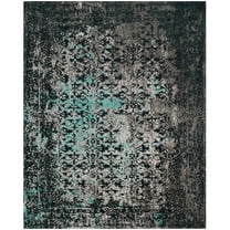 SAFAVIEH Classic Vintage Patricia Oriental Overdyed Area Rug, Navy/Teal, 8' x 10'