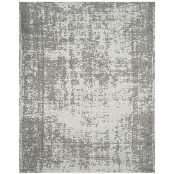 SAFAVIEH Classic Vintage Rothesay Oriental Overdyed Area Rug, Silver/Ivory, 6' x 9'