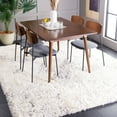 thumbnail image 1 of SAFAVIEH Cloud Edvin Distressed Polyester Shag Area Rug, Ivory/Gray, 8' x 10', 1 of 7