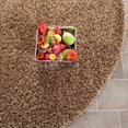 thumbnail image 1 of SAFAVIEH Clyde Solid Plush Polyester Shag Area Rug, Light Brown, 7' x 7' Round, 1 of 3
