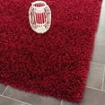 thumbnail image 1 of SAFAVIEH Clyde Solid Plush Polyester Shag Area Rug, Red, 2'6" x 4', 1 of 5
