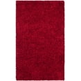thumbnail image 1 of SAFAVIEH Clyde Solid Plush Polyester Shag Area Rug, Red, 2' x 3', 1 of 6