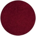 thumbnail image 1 of SAFAVIEH Clyde Solid Plush Polyester Shag Area Rug, Red, 7' x 7' Round, 1 of 5