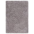 thumbnail image 1 of SAFAVIEH Clyde Solid Plush Polyester Shag Area Rug, Silver, 2'6" x 4', 1 of 6