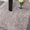 thumbnail image 1 of SAFAVIEH Clyde Solid Plush Polyester Shag Runner Rug, Silver, 2'3" x 6', 1 of 3