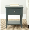 thumbnail image 1 of SAFAVIEH Coby Solid Rustic Nightstand with Storage Drawer, Steel Teal, 1 of 5