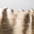 thumbnail image 1 of SAFAVIEH Coco Tips Striped Faux Fur Throw, 50" x 60", Taupe, 1 of 2