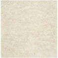 thumbnail image 1 of SAFAVIEH Collin Solid Plush Wool Shag Area Rug, Ivory, 6' x 6' Square, 1 of 11