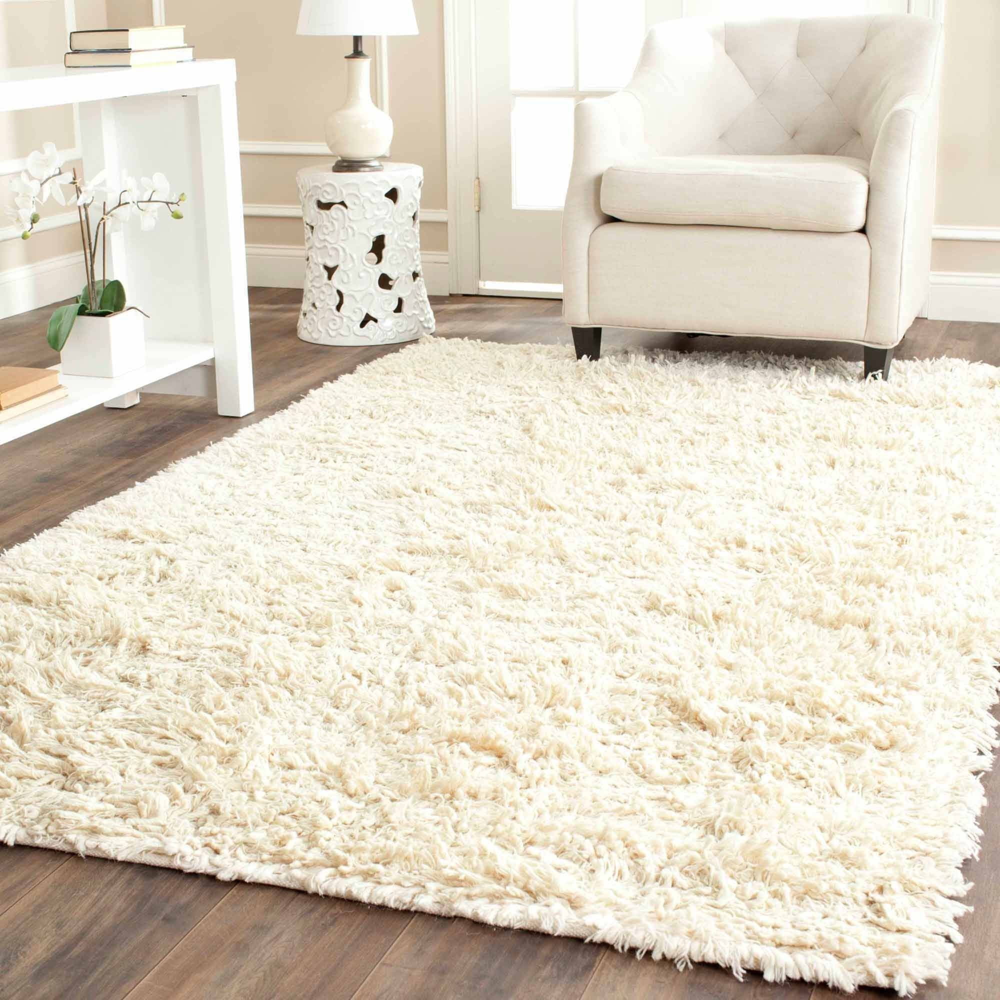 Fingerhut - Safavieh White California Shag 2x7 Rug