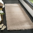 thumbnail image 1 of SAFAVIEH Colorado Tarek Solid Plush Polyester Shag Runner Rug, Beige, 2'3" x 8', 1 of 12