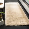 thumbnail image 1 of SAFAVIEH Colorado Tarek Solid Shag Runner Rug, Champagne, 2'3" x 8', 1 of 6