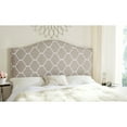 thumbnail image 1 of SAFAVIEH Connie Classic Upholstered Headboard with Nail Heads, Full, Pearl Grey, 1 of 5
