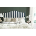 thumbnail image 1 of SAFAVIEH Connie Classic Upholstered Headboard with Nail Heads, Queen, Navy/White Stripe, 1 of 3