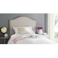 thumbnail image 1 of SAFAVIEH Connie Classic Upholstered Headboard with Nail Heads, Twin, Taupe, 1 of 5