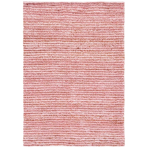 SAFAVIEH Classic Constance Solid Shag Area Rug, Pink, 6' x 9'