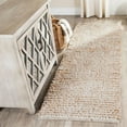 thumbnail image 1 of SAFAVIEH Constance Braided Plush Shag Runner Rug, White/Beige, 2'3" x 7', 1 of 5