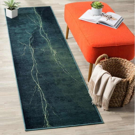 SAFAVIEH Constellation Vintage Katriona Abstract Runner Rug, Turquoise/Multi, 2'2" x 8'