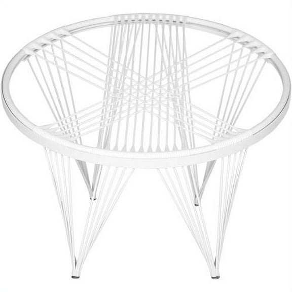 SAFAVIEH Contemporary Silicon Launchpad Chair, White