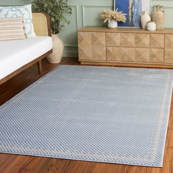 SAFAVIEH Continental Ermintrude Distressed Area Rug, Blue/Beige, 3' x 5'