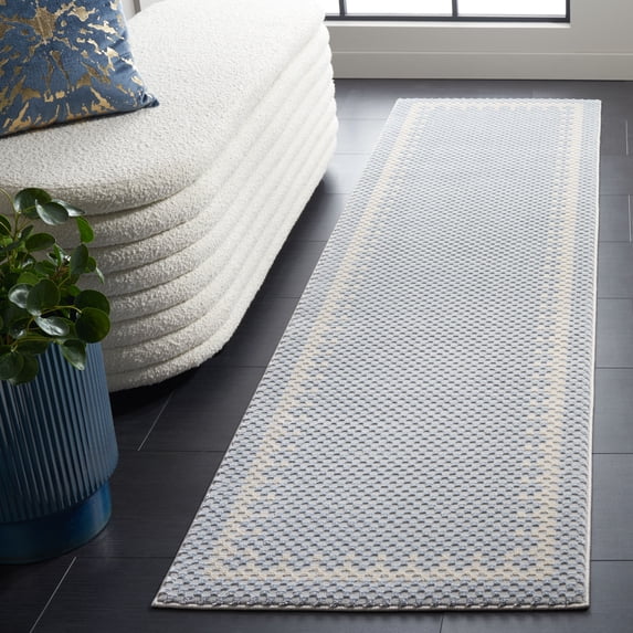 SAFAVIEH Continental Ermintrude Distressed Runner Rug, Blue/Beige, 2'2" x 5'