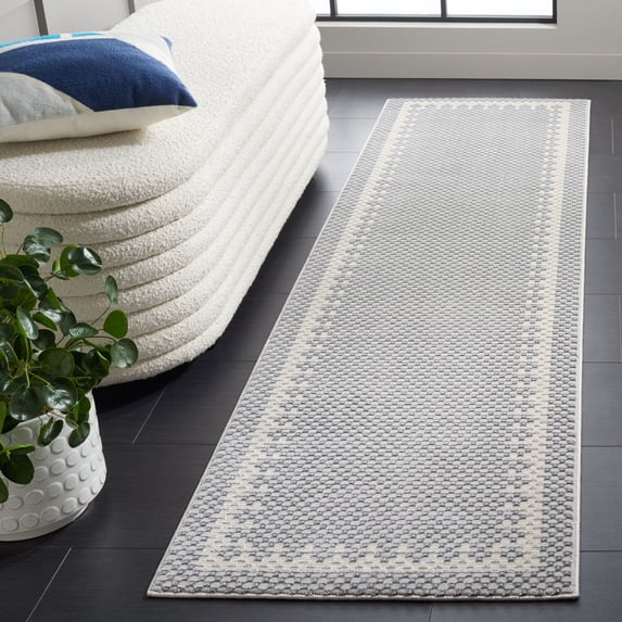 SAFAVIEH Continental Ermintrude Distressed Runner Rug, Gray/Beige, 2'2" x 8'