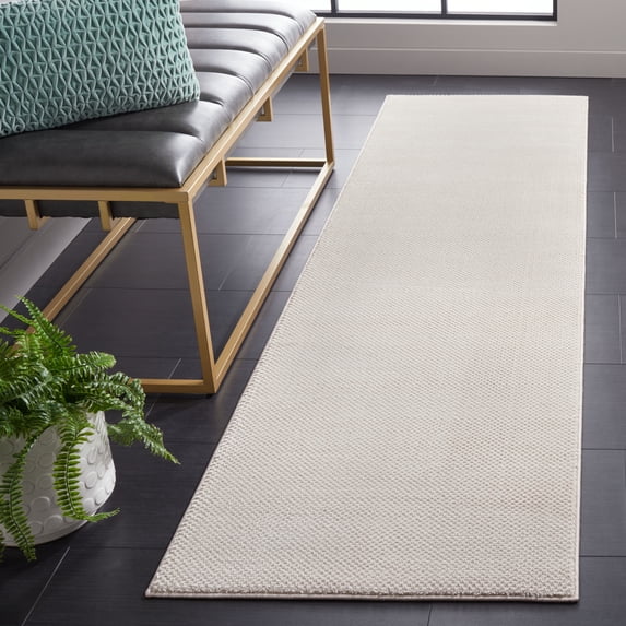 SAFAVIEH Continental Josif Solid Runner Rug, Beige, 2'2" x 8'
