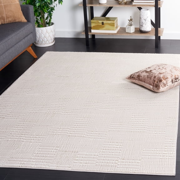 SAFAVIEH Continental Neisha Solid Area Rug, Ivory/Beige, 4' x 6'
