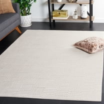 SAFAVIEH Continental Neisha Solid Area Rug, Ivory/Beige, 5'3" x 7'6"