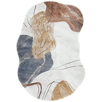 SAFAVIEH Contour Euanthe Abstract Area Rug, Rust/Ivory, 8' x 10'