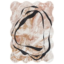 SAFAVIEH Contour Seanna Abstract Area Rug, Rust/Ivory, 8' x 10'