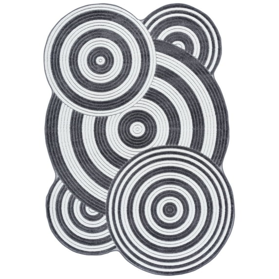 SAFAVIEH Contour Sylvia Geometric Area Rug, Ivory/Grey, 8' x 10'