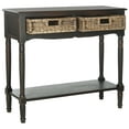 thumbnail image 1 of SAFAVIEH Corbin Grayin Traditional Rustic Style 2 Drawer Console (35.8 in. W x 13 in. D x 31.9 in. H), 1 of 5