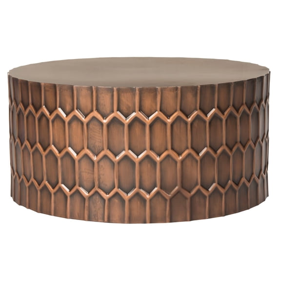 SAFAVIEH Corey Vintage Coffee Table, Antique Copper