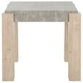 thumbnail image 1 of SAFAVIEH Coromio Modern End Table, Light Grey/Natural (21.1 in. W x 21.1 in. D x 19.7 in. H), 1 of 8