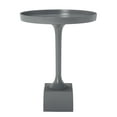 thumbnail image 1 of SAFAVIEH Corvus Round End Table, Dark Grey, 1 of 8