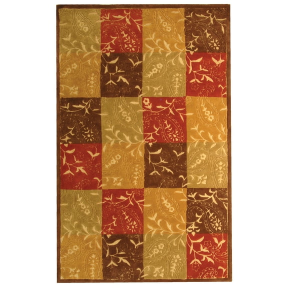 SAFAVIEH Cosmopolitan Holden Abstract Geometric Wool Area Rug, Multi, 5' x 8'