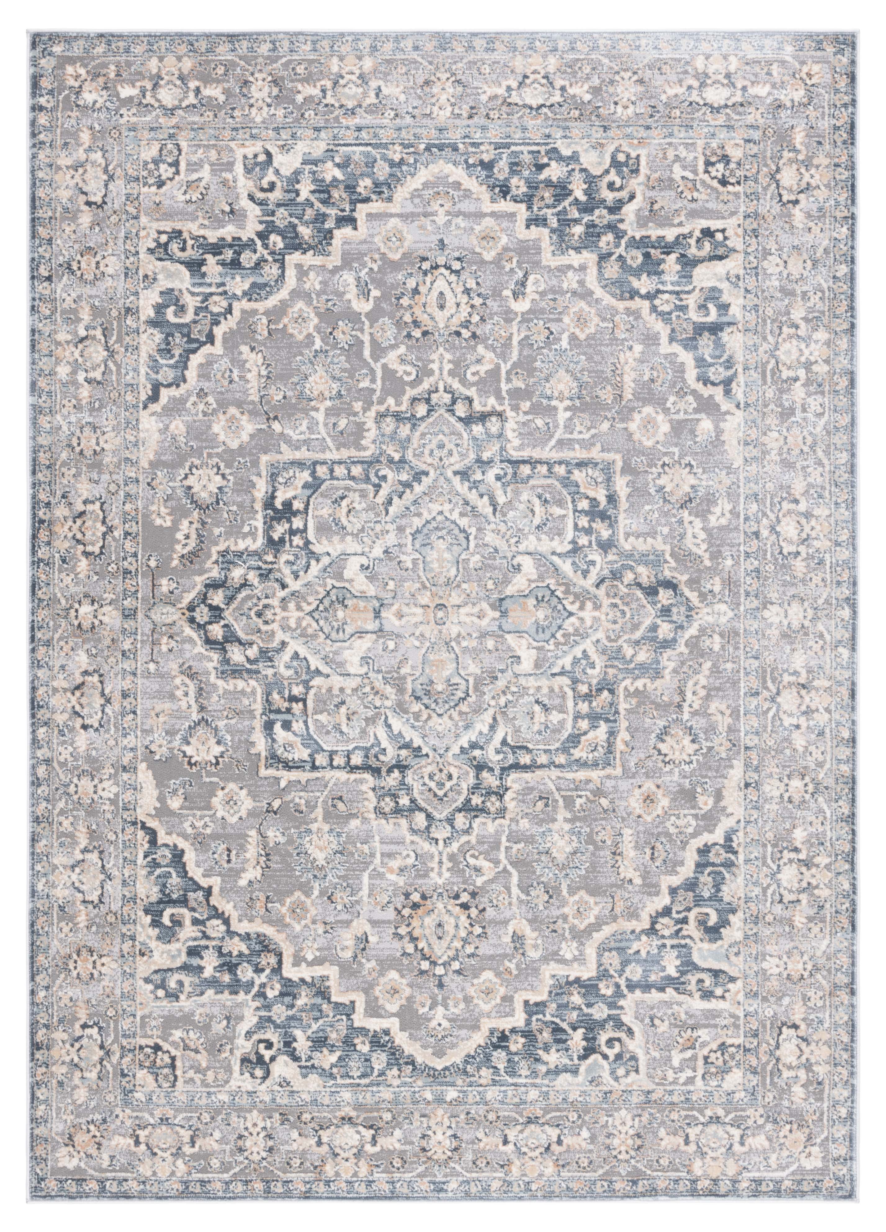 SAFAVIEH Cosmopolitan Richard Oriental Area Rug, Cream/Blue, 5'3