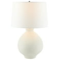 thumbnail image 1 of SAFAVIEH Costa 26 in. Glam Silver Ceramic Table Lamp with Off-white Cotton Linen Shade, 1 of 6