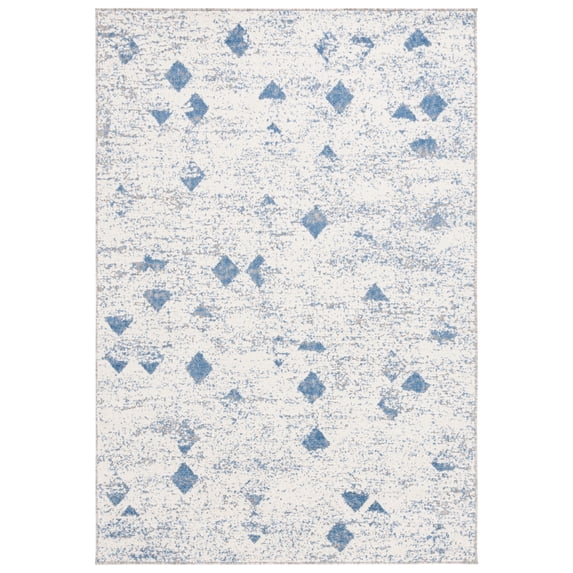SAFAVIEH Cottage Azalea Abstract Indoor/Outdoor Area Rug, Blue, 4' x 6'
